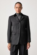 Weekend Max Mara marynarka jednorzędowa damska wełniana WKIMARTORA szara 2625046023600