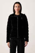 Blauer kurtka puchowa damska welurowa czarna BLDC03363