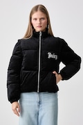 Juicy Couture kurtka pikowana damska MARGO DIAMANTE CONVERTIBLE GILET czarna JCOGL226552