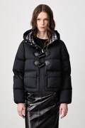 GANNI Future Nylon Quilt Mini Puffer kurtka puchowa damska czarna A1010231
