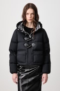 GANNI Future Nylon Quilt Mini Puffer kurtka puchowa damska czarna A1010231
