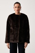 Lauren Ralph Lauren giacca lunga da donna marrone 297P04117