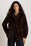 Lauren Ralph Lauren długa kurtka damska brązowa 297P04117