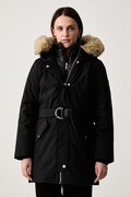 DKNY parka damska czarna DLEMPB29