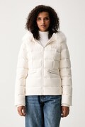 Tommy Jeans πουπουλένιο μπουφάν γυναικείο μπεζ DW0DW23409