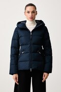 Tommy Hilfiger péřová bunda dámská námořnická modř WW0WW51521