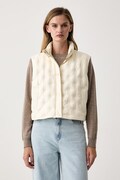 Tommy Hilfiger bezrękawnik puchowy damski beżowy WW0WW49860