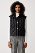 Tommy Hilfiger bezrękawnik puchowy damski czarny WW0WW49860