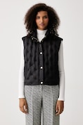 Tommy Hilfiger bezrękawnik puchowy damski czarny WW0WW49860