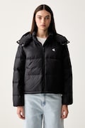 Calvin Klein Jeans kurtka puchowa damska czarna LV047H500G