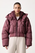adidas by Stella McCartney kurtka pikowana damska bordowa KR3074