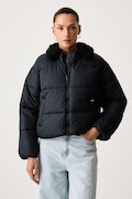 Levi's kurtka pikowana damska PALMER PUFFER SHERPA czarna 007UK