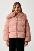 Twinset kurtka puchowa damska różowa 262TP2360