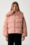 Twinset kurtka puchowa damska różowa 262TP2360