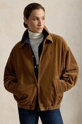 Polo Ralph Lauren kurtka damska z bawełną brązowa 211A99750