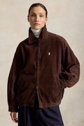 Polo Ralph Lauren kurtka damska z bawełną brązowa 211A99750