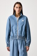 adidas traper jakna za žene od pamuka Denim Pack plava KV0625