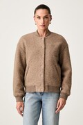 Guess куртка-бомбер жіноча AZHA бежева V6YL08 W3267