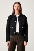 Guess jachetă scurtă pentru femei EDITH neagră W6YL23 W2912