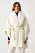 Marciano by Guess poncho damskie z wełną ICE beżowe G6BL02 W4331