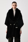 Marciano by Guess poncho damskie z wełną ICE czarne G6BL02 W4331