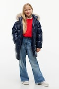 Tommy Hilfiger kurtka puchowa dziecięca granatowa KG0KG09674