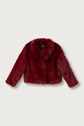 Guess krótka kurtka dziecięca bordowa J6BL06 W3998