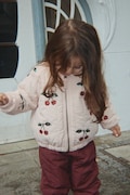 Konges Sløjd bomberka dziecięca JUNO SEQUIN BOMBER JACKET beżowa KS105733
