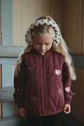 Konges Sløjd bomberka dziecięca JUNO SEQUIN BOMBER JACKET brązowa KS105733