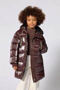 Michael Kors kurtka pikowana dziecięca brązowa R30693