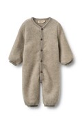 Wheat kombinezon dziecięcy z wełny merino zielony 9367-786