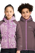 Jack Wolfskin kurtka dwustronna dziecięca ZENON TWIST fioletowa A66164