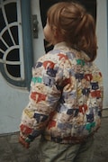 Konges Sløjd bomberka dziecięca JUNO PRINTED BOMBER JACKET beżowa KS105731