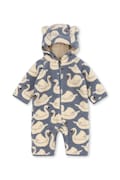 Konges Sløjd kombinezon za djecu s flisom JODY TEDDY ONESIE GRS plavi KS105721