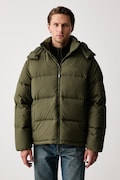 Levi's páperová bunda pánska ROCKWELL HOODED zelená 007SP
