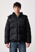 Levi's páperová bunda pánska ROCKWELL HOODED čierna 007SP