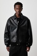 Carhartt WIP Arizona Jacket kurtka z imitacji skóry męska czarna I036997