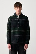 Barbour kurtka męska z dodatkiem wełny Woodlane czarna MOS0511