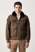Aeronautica Militare krótka kurtka męska brązowa AB3108UCT03151