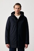 BOSS Green kurtka zimowa męska OW_Hexatech Parka granatowa 50570858
