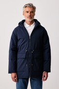 U.S. Polo Assn. kurtka męska SMART LONGLINE PADDED PARKA granatowa MUP5446