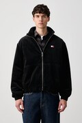 Tommy Jeans krótka kurtka męska sztruksowa czarna DM0DM23610