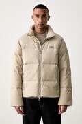 Calvin Klein péřová bunda pánská béžová LV04LH502G
