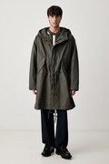 Fred Perry parka męska bawełniana zielona J3321