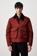 Fred Perry kurtka przejściowa męska pomarańczowa J3316