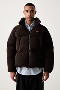 adidas Originals kurtka pikowana męska sztruksowa Corduroy Puffer brązowa KS4159