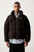 adidas Originals kurtka pikowana męska sztruksowa Corduroy Puffer brązowa KS4159
