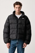 adidas Originals kratka jakna za muškarce Stand Collar Regen crna KR7190