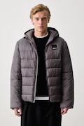 Karl Lagerfeld Jeans kurtka pikowana męska szara B3M15006