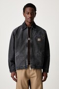 Carhartt WIP OG Detroit kurtka przejściowa bawełniana męska czarna I035280
